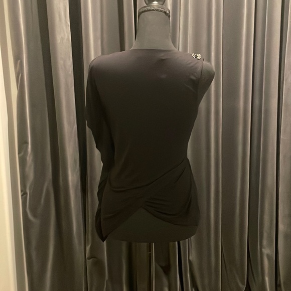 NWT Karen Millen One Shoulder T-Shirt - Picture 2 of 3